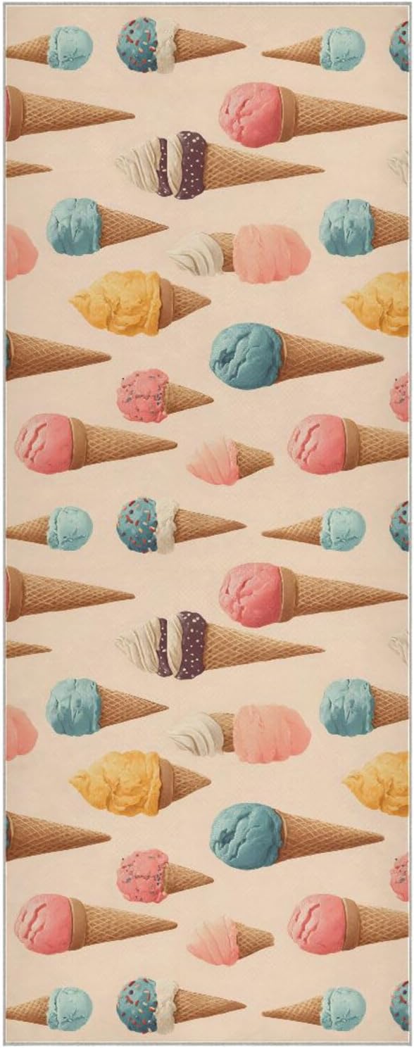 Hot Yoga Towel Ice Cream Colors – Stylish, Non-Slip, Grip Dots, Super Absorbent, 27" x 73" - Yoga Mat Towels for Exercise, Fitness