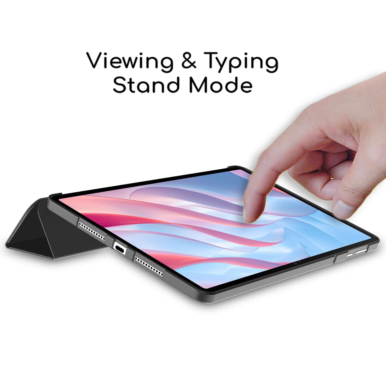 EbestStar Cover Per Honor Pad X9 (2023) – Custodia Slim In Silicone TPU Con Flip Magnetica E Supporto Regolabile, Nero - 6