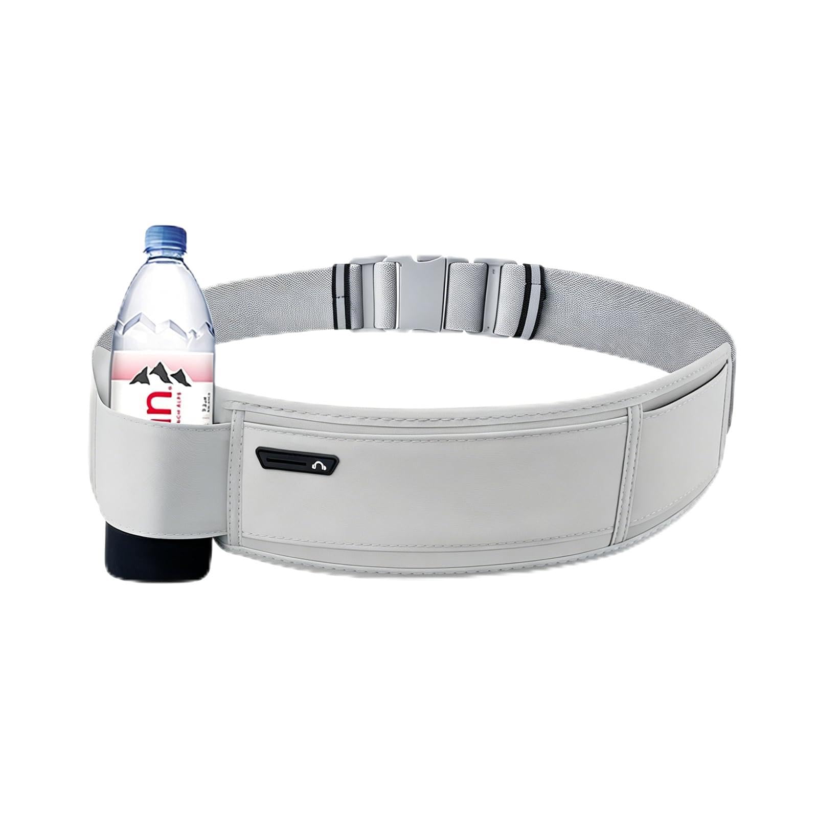 Running Hydration Belt with Water Bottle Holder, Phone Storage, Grey, adjustable, Hydration Running Belt-image-44