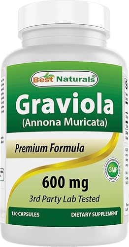 Miniatura 1 de Best Naturals Graviola Cápsulas Annona Muricata, 600 mg, 120 unidades