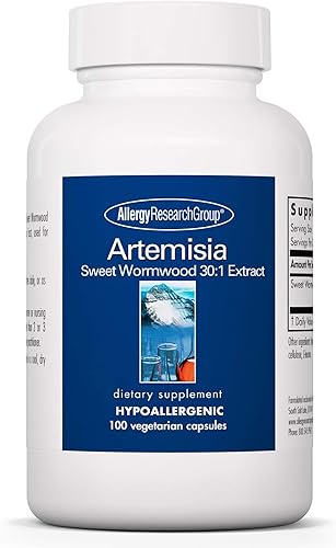 Allergy Research Group Artemisia Suplemento dietético – Equilibrador microbiano, extracto de ajenjo dulce, hipoalergénico, cápsulas vegetarianas,
