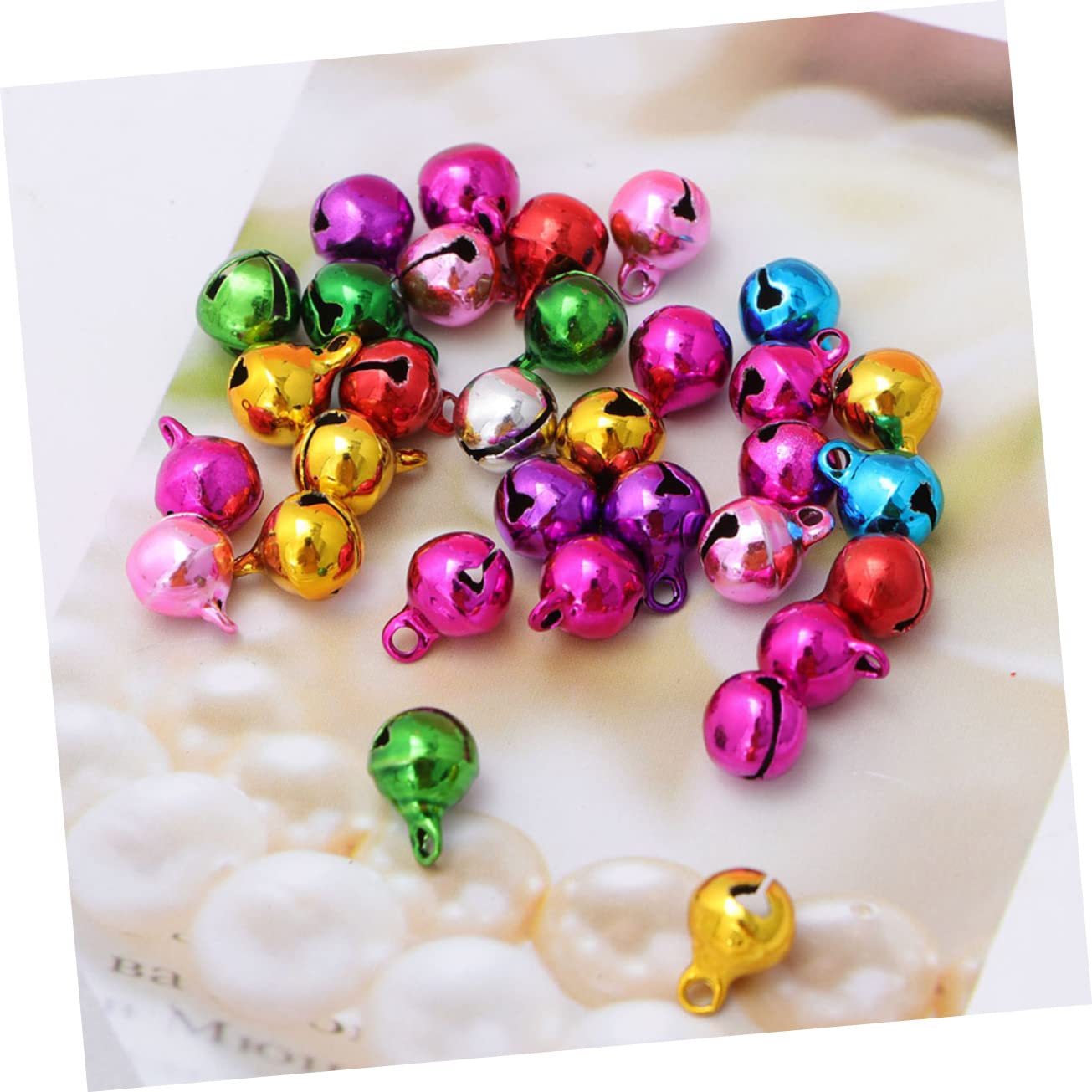 Amosfun 450 Pz Campane Natalizie in Ottone Tintinnare Il Campanello Della Slitta Campane Di Ghirlanda Di Natale Ciondolo Campanello Natalizio Ornamenti Di Stelle Di Natale Rame