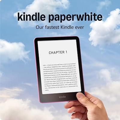 Amazon Kindle Paperwhite (newest gen) – Our fastest Kindle ever, with new glare-free display and weeks of battery life – 16 GB – With Ads – Raspberry