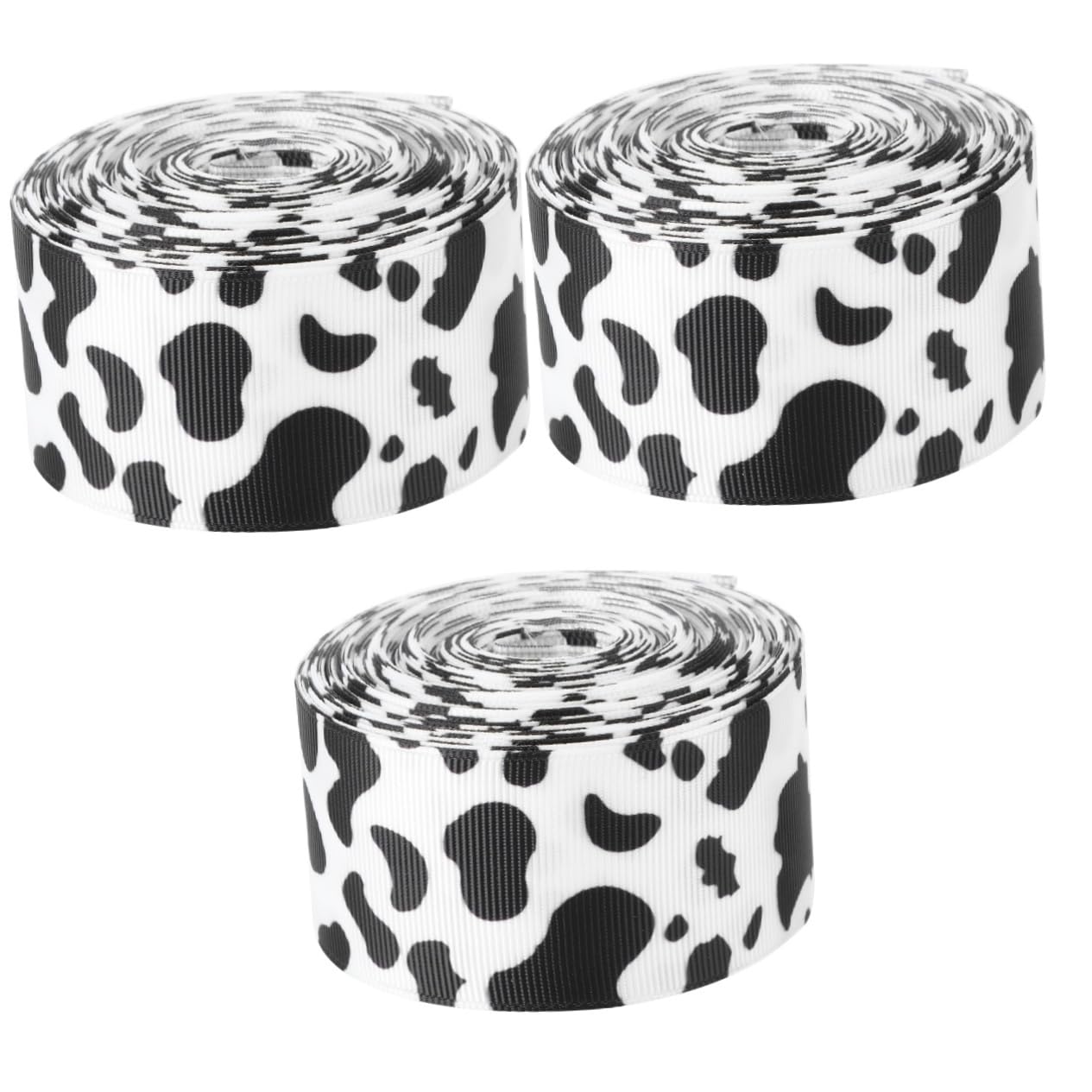 Ruban motif vache durable et résistant pour finitions de mercerie fine