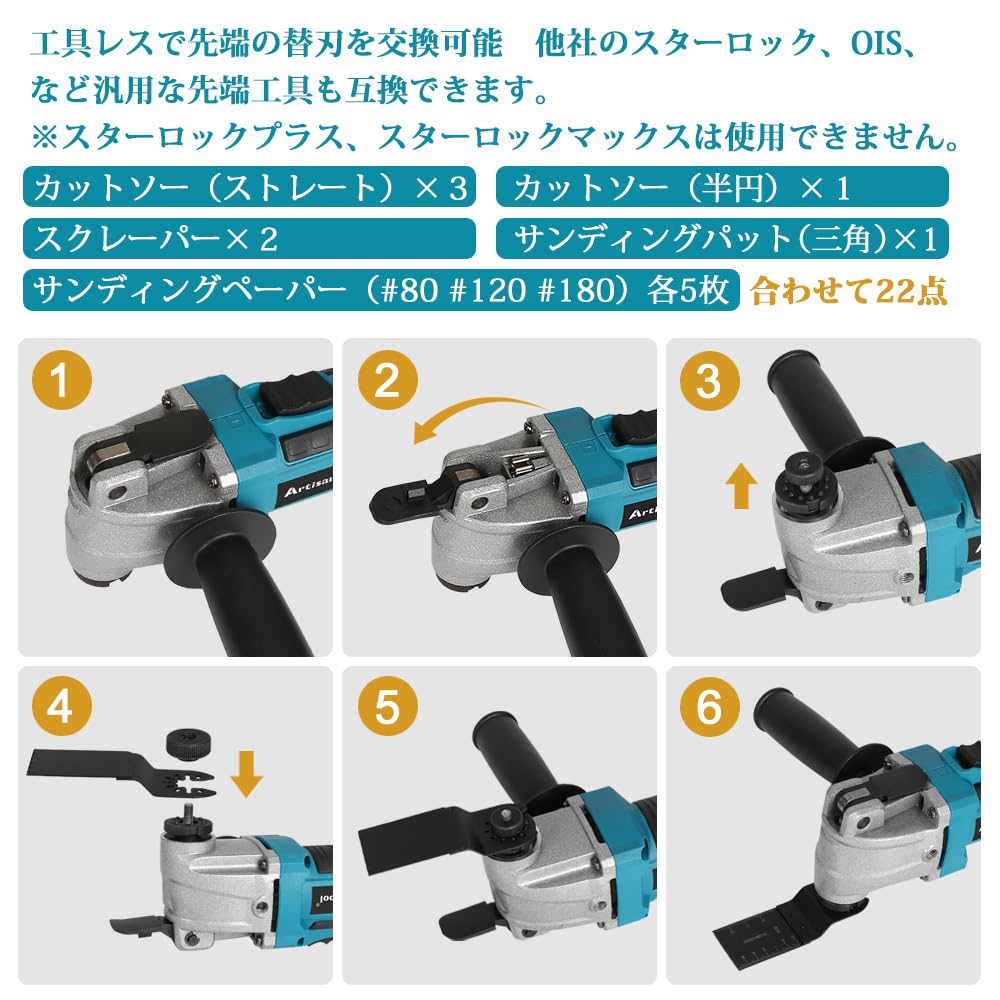 Amazon.co.jp: アルチザンツール マルチツール ATMT01Bセット 
