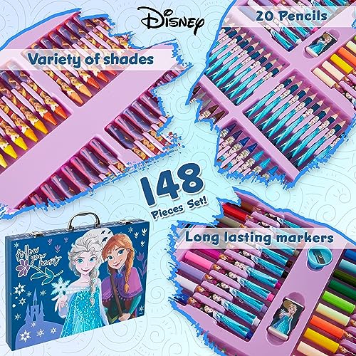 Disney Stitch Art Set for Kids 130+ Pieces Frozen Colouring Pencils ...