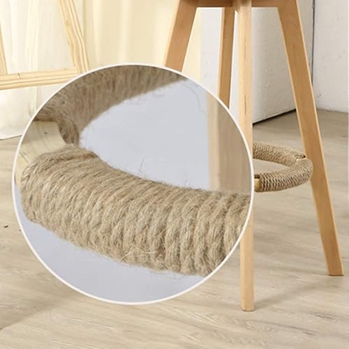 Miniatura 4 de YLCJ Stools Furniture Bar Stool Beige Modern Style Bar Chair for Kitchen Rotary Stool for Small Wooden Legs Breakfast (Seat Height 73CM) for Pub  CAF