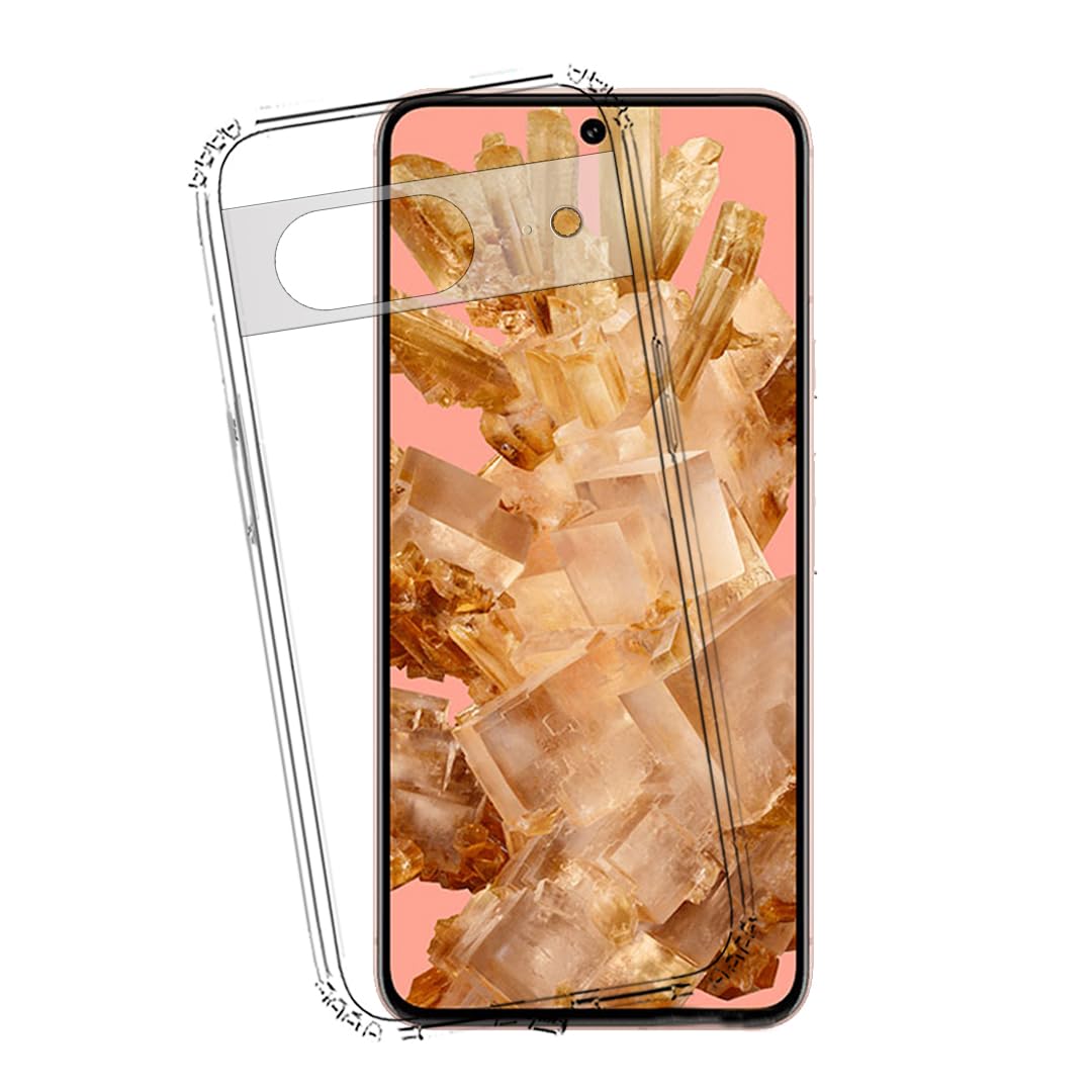 Tough Lee Back Cover Case for Google Pixel 8 5G (Transparent) (Soft Silicon) (Dust Plug) (Anti Slip Design) (B0CLRJH1DQ) Amazon Price History, Amazon Price Tracker