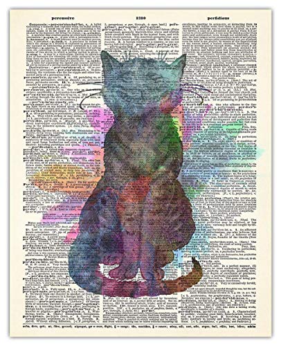 Alice In Wonderland Dictionary Wall Art Print: Unique Room Decor - (8x10) Unframed Picture - Great Gift Idea Under $15