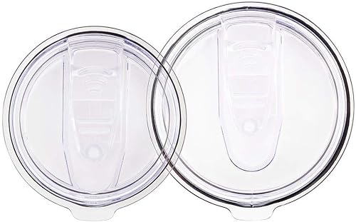 Monoprice Pure Outdoor Collection - Paquete de dos tapas para vaso, una tapa de 10 onzas20 onzas, una tapa de 30 onzas