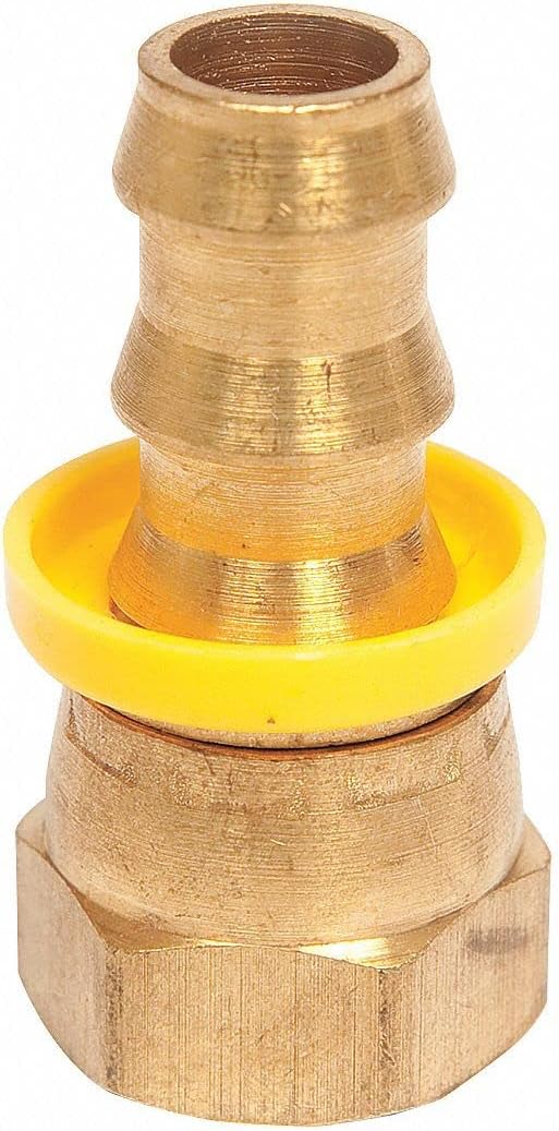 Top Brand Straight Swivel Brass Push On Hose Fitting - PB-SFFX-0406