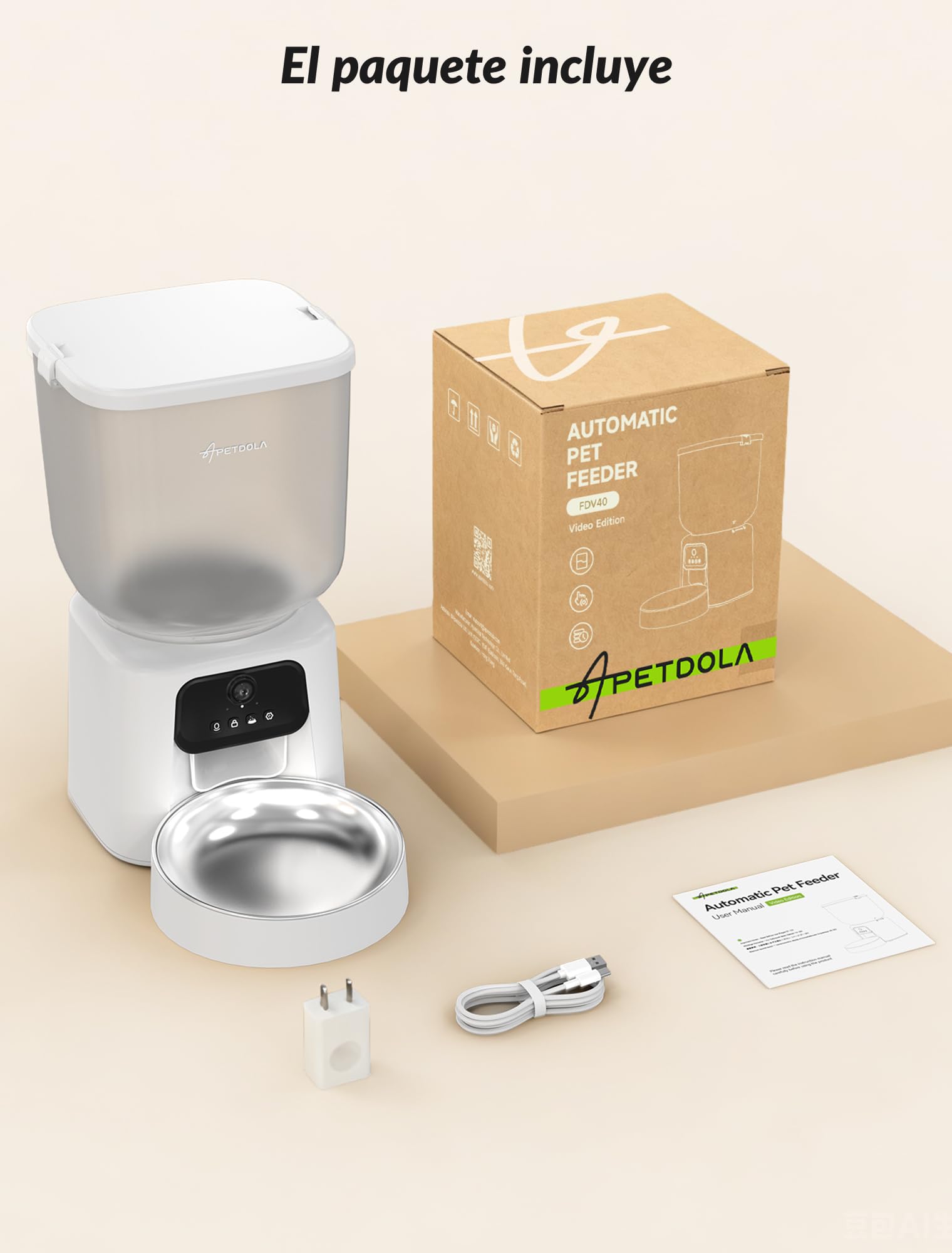 Comedero Automático para Perros, Dispensador de Alimentos para Gatos Programable de 1 a 6 Comidas para Gatos y Perros pequeños y medianos, comedero automático para Mascotas (con Video)