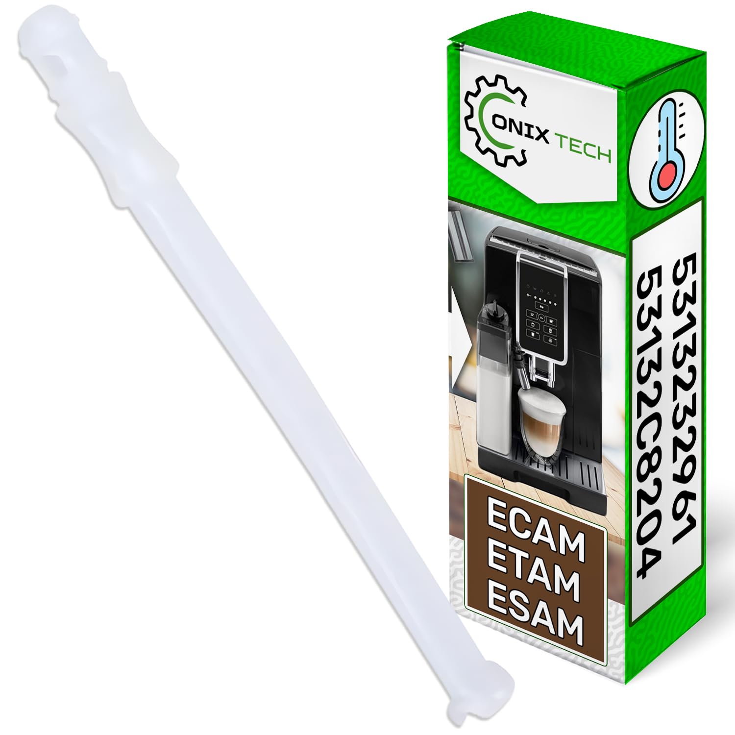 Tuyau Aspiration Lait Pour Machines DeLonghi Dinamica - 15,7cm - Compatible ECAM/ETAM Series