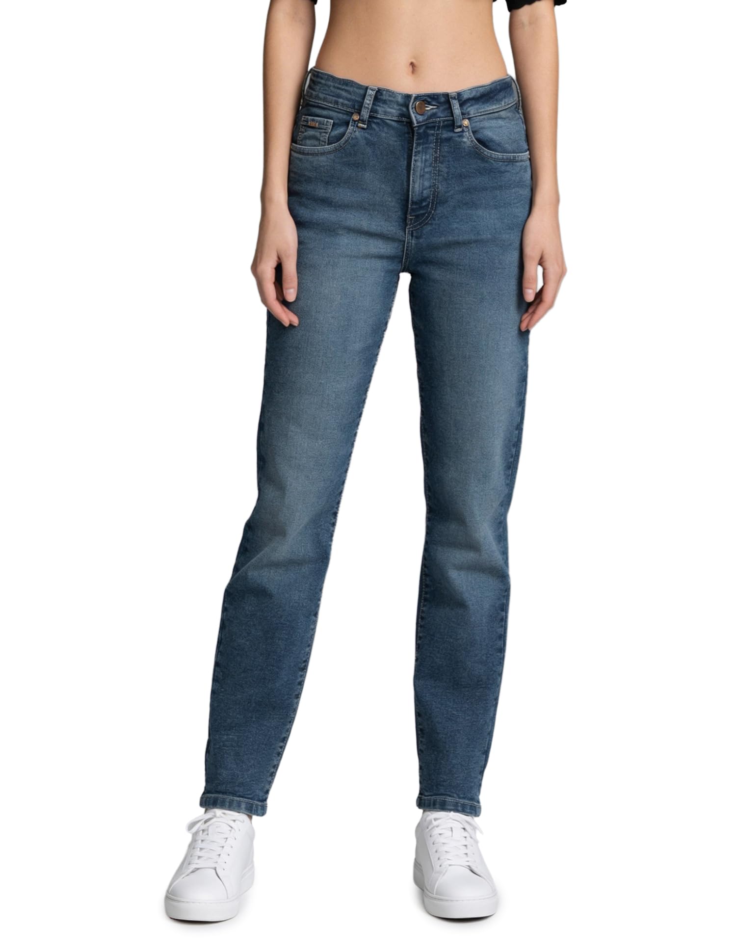 flying machine Women's Straight Fit Jeans| Solid | High Rise | Stretchable | Jeans for Woman-picture-20