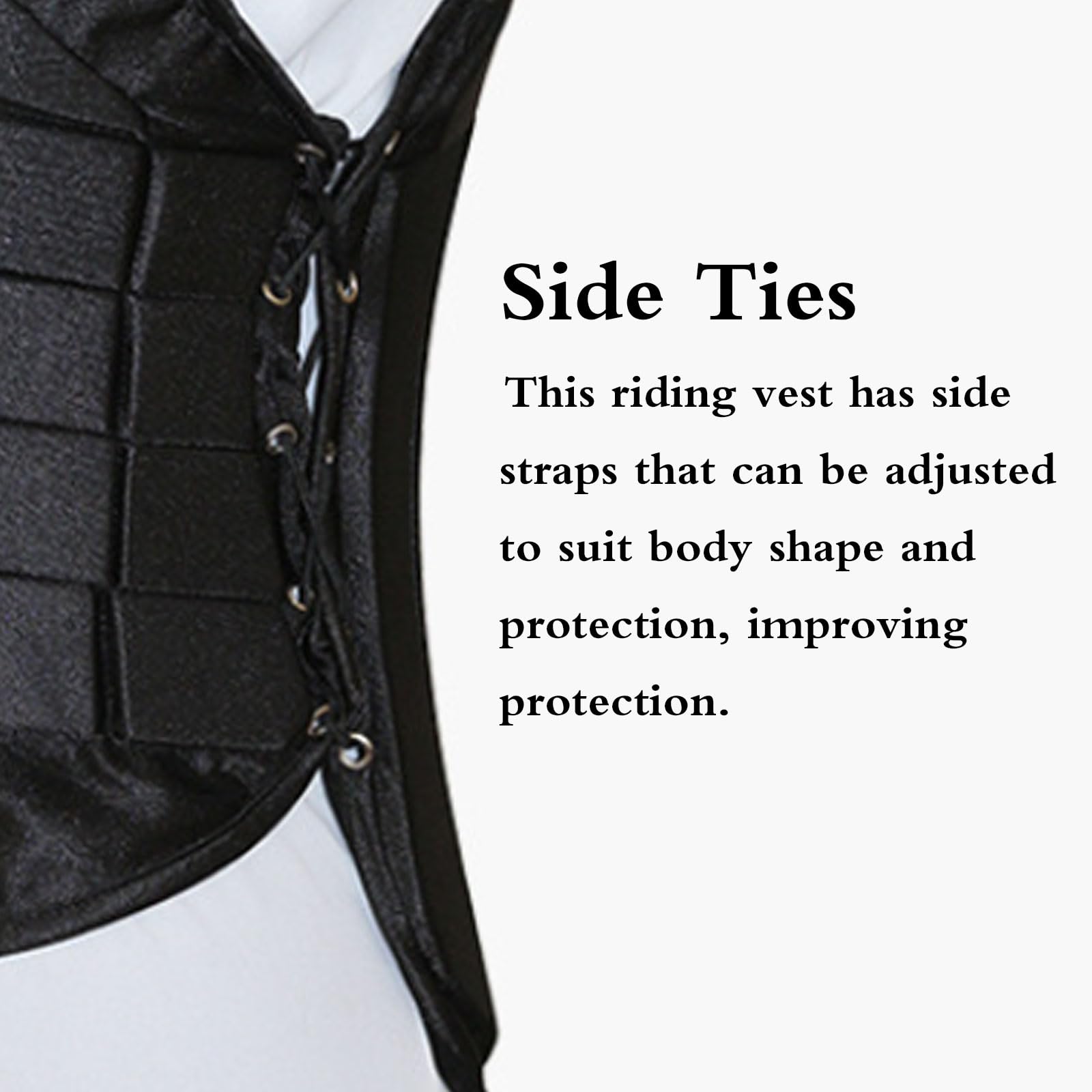 Cómodo Chaleco Protector Seguridad Montar Caballo,Chaleco de protección para equitación,Chaleco Protector para Montar a Caballo,Ajustable,Respirable,para Adultos,Mujeres y Hombres.