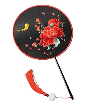 Amazon.co.jp: うちわ両面刺繍うちわ舞踏扇に刺繍蘇州刺繍漢服