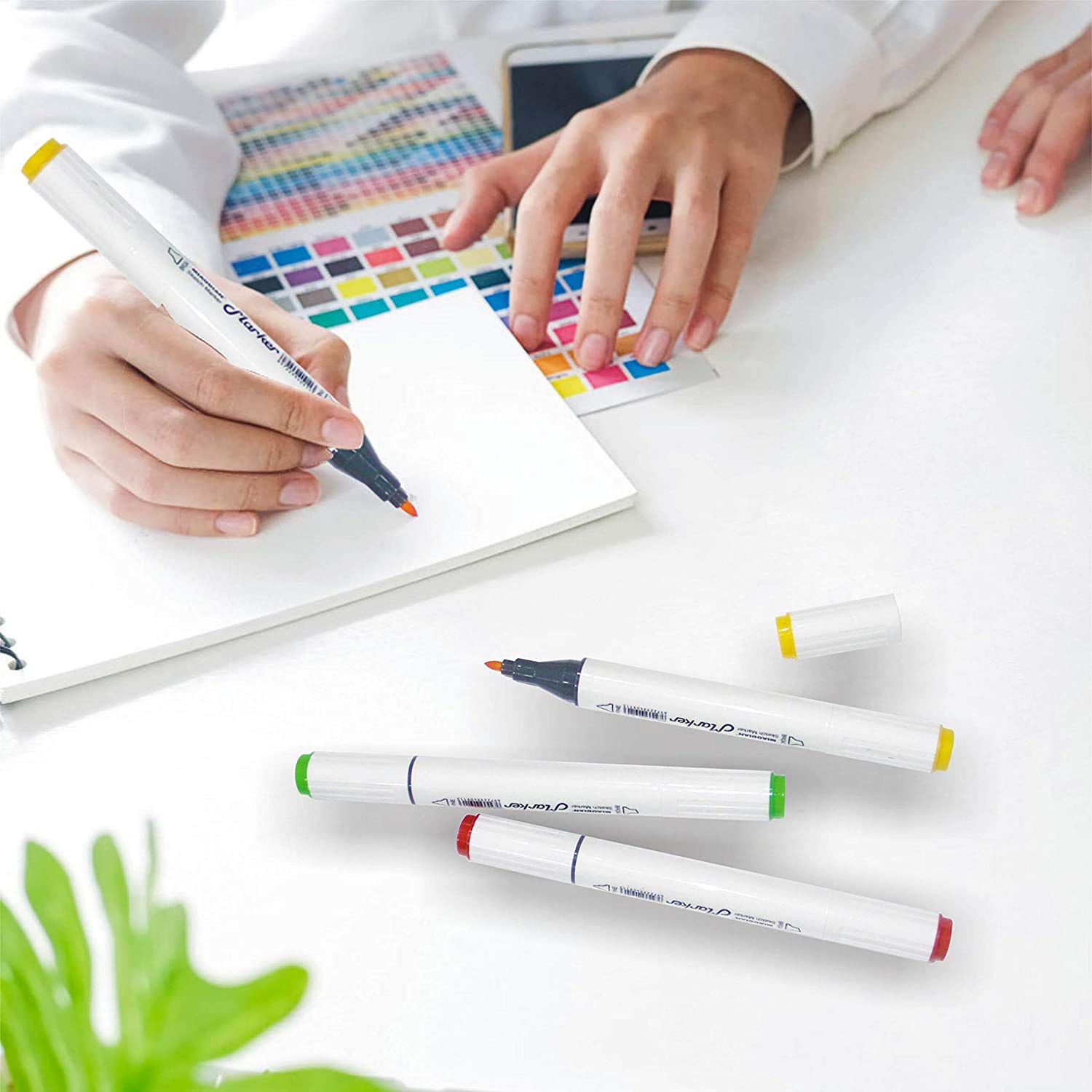 100 Colors Artist Alcohol Markers Dual Tip Art Markers Twin Sketch