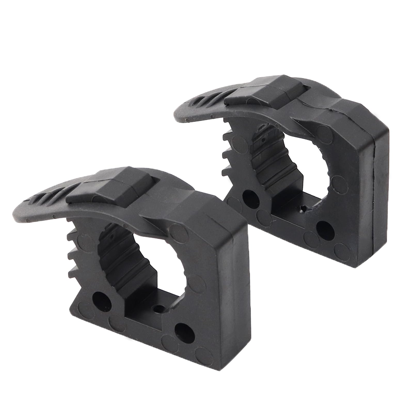 Quick Release Rubber Clamp Mount Kit 1-1/5"~1-1/2" in Diameter, RV Van Trucks UTV Car Accessories Tool Organizer Parts, 2 Pack-image-32