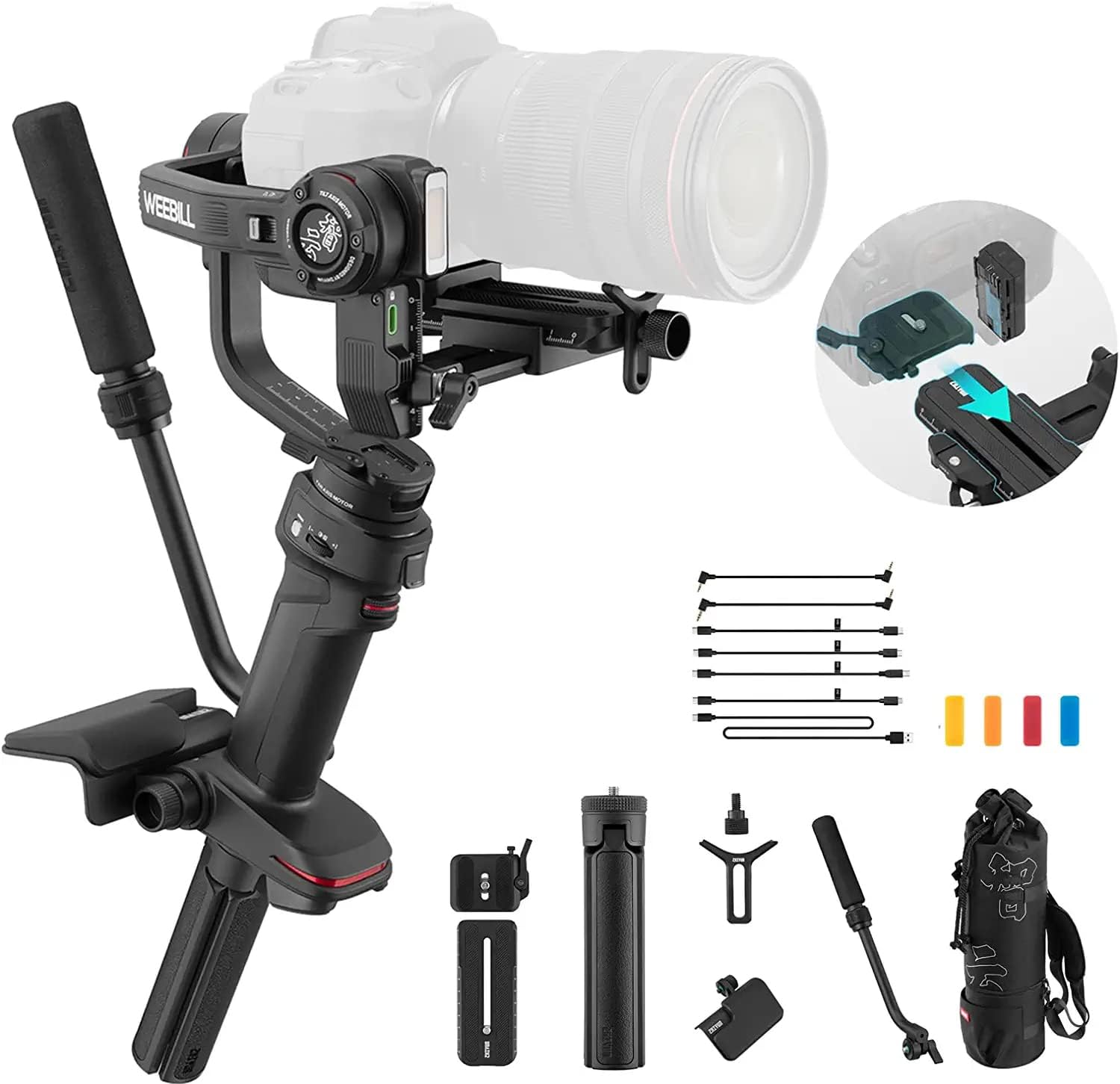 ZHIYUN Weebill 3 Combo, Gimbal Stabilizer for DSLR and Mirrorless