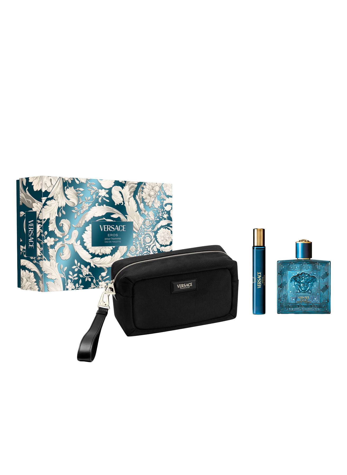 Versace Eros Erkek EDT 100 ml + EDT 10 ml + Vücut Parfümü Seti