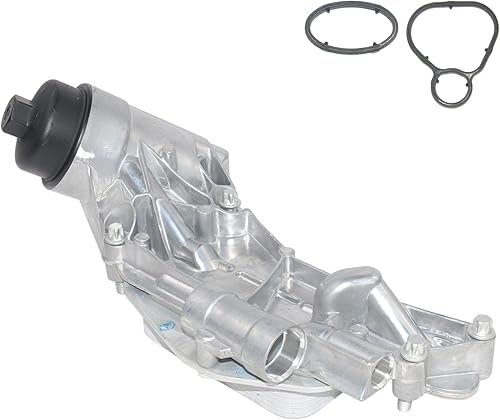 Miniatura 1 de NEWZQ Enfriador de aceite de motor con filtro de aceite de repuesto para Chevy Aveo Cruze Malibu Sonic Trax Buiick Cascada Encore Pontiac G3 Saturn