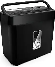 Fragmentadora de Papel 5 Folhas Corte Cruzado 4x30mm -Caxia de 8L Elétrica 110v/220v Triturador de Papel Compacto para Escritório em Casa - Segurança e Eficiência (220V)