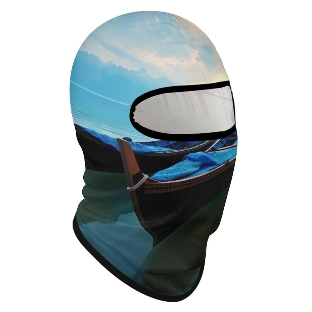 Ski Mask for Men Women Balaclava Face Mask Boat Landscape