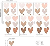 Vista 9 de QUCHENG Vinilos de Pared Boho para Dormitorio de Niñas, Calcomanías Extraíbles para Guardería, Decoración de Habitación para Niños, Murales