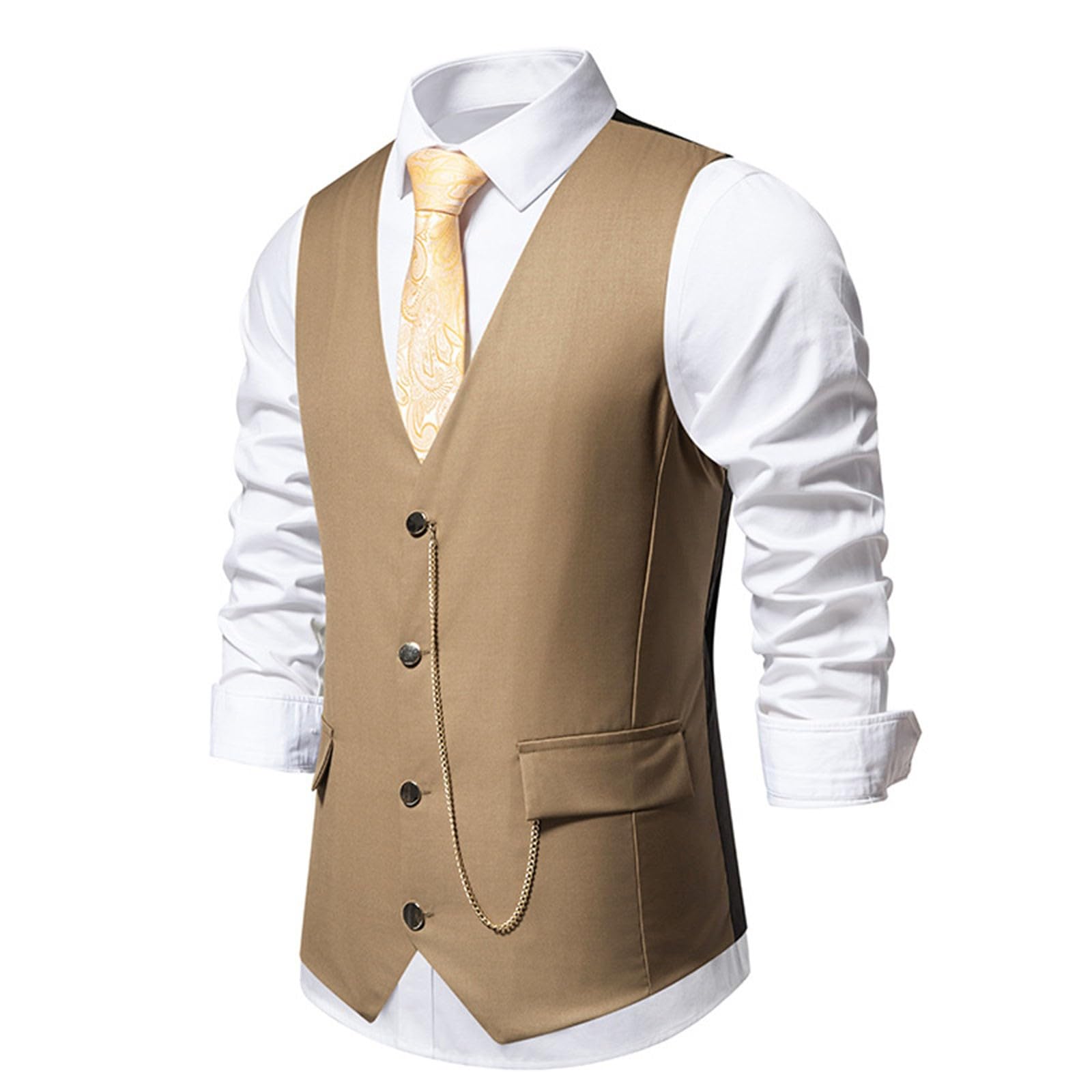 Generisch Gilet da uomo verde, gilet da motociclista, gilet da pesca, gilet
