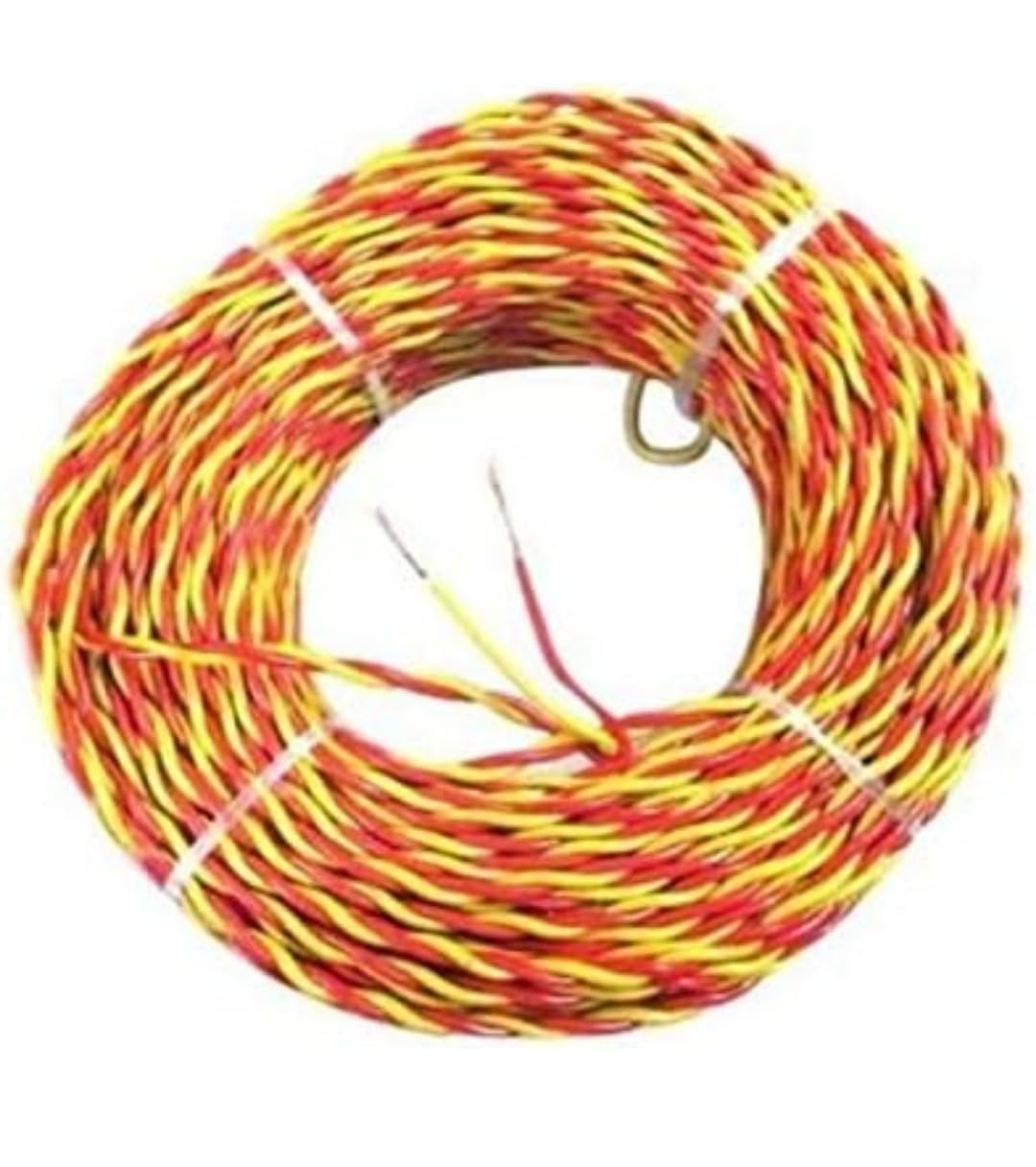 Copper Wire 10m with pendant holder,bed 2 pin male topfor Home Electrical Use Flexible Copper Wires colour of wire my be varied (14/76 Wire, 10 Meter) PACK OF 3-image-44