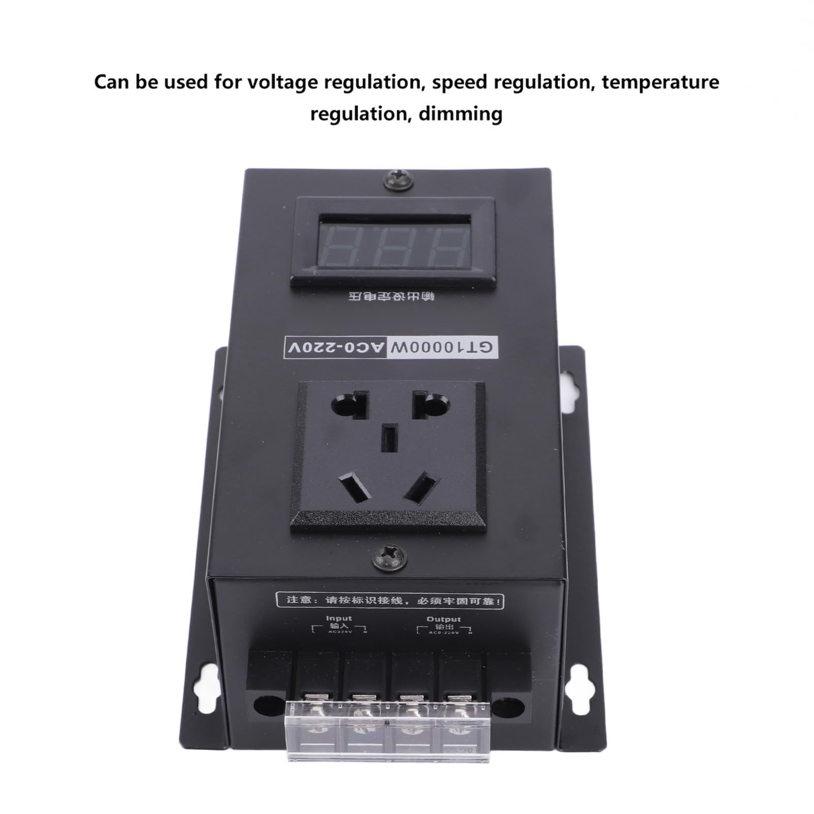 Regulador de Voltaje Electrónico AC 220V 10000W Regulador de Voltaje Electrónico de Tiristor Ajustable de Alta Precisión