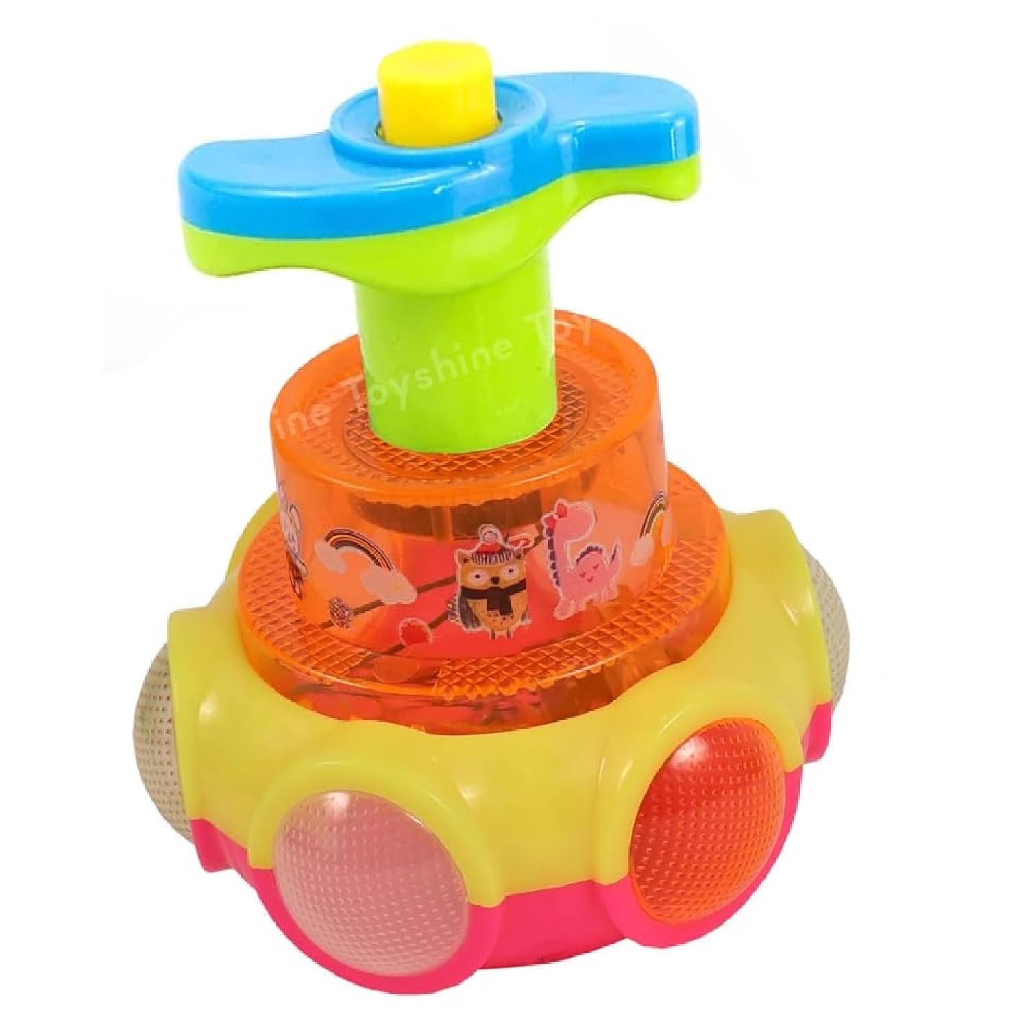 Toyshine 1 Pc Light Up Musical Spin Top Glow in The Dark Led Spinning Peg Top Party Favors Singing Musical Toy for Kids 3+, Model B (B0DFCQ46CD) Amazon Price History, Amazon Price Tracker