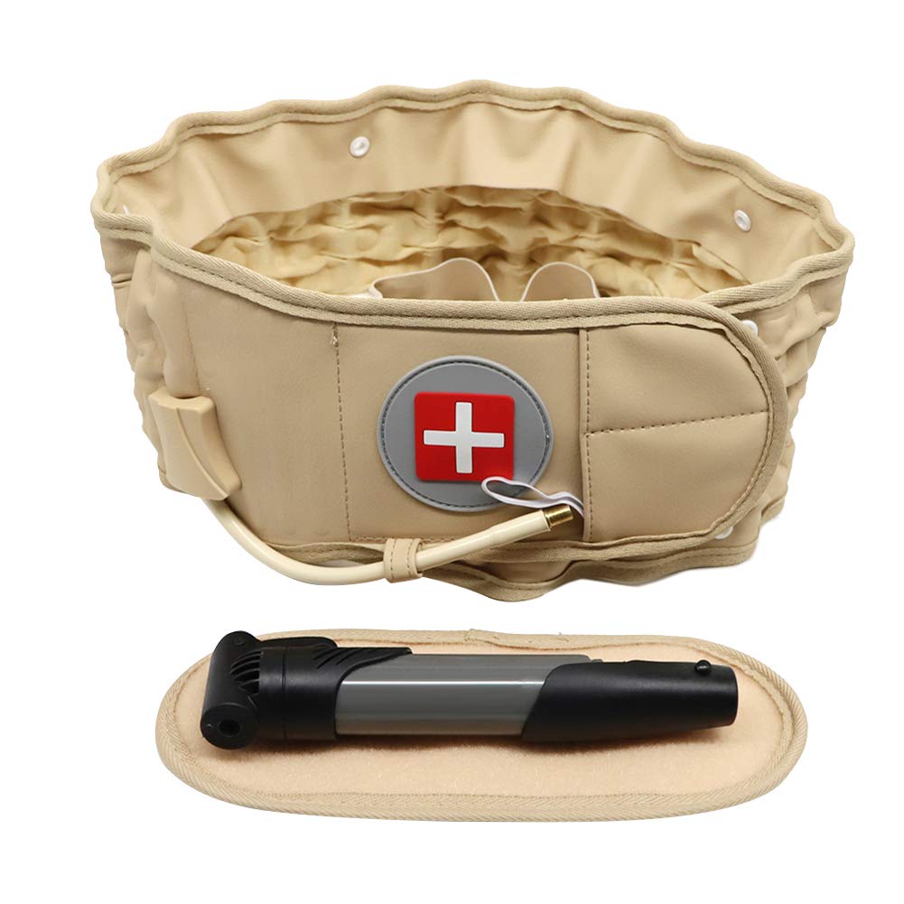 Newooh Ceinture lombaire de décompression pour le dos avec support lombaire, dispositif de traction pour femmes et hommes, taille unique pour tour de taille de 29 à 49 pouces