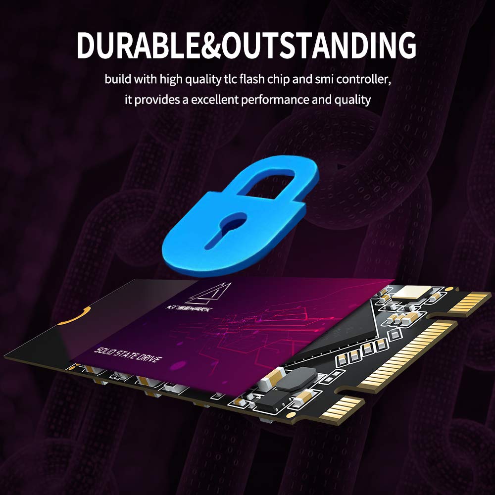 SSD M.2 2260 - Unidad Interna de Estado sólido de 128 GB para portátil de sobremesa SATA III 6 GB/s (128 GB, 2260)