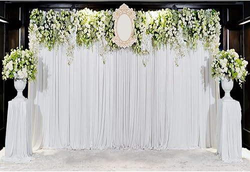 YongFoto 3x2m Vinyl Foto Hintergrund Schöner Blumen für Hochzeits Szene Fotograf
