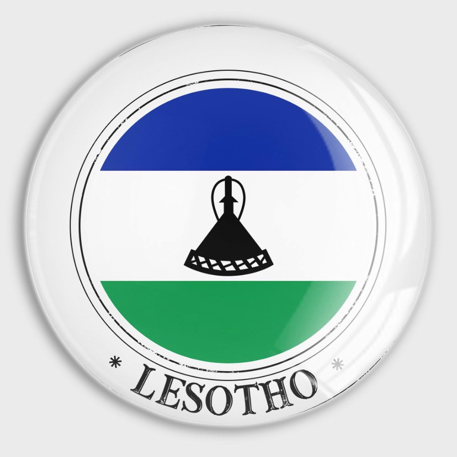 Imanes de bandera de Lesotho de nevera pack de 4 un detalle patriótico ideal para regalar