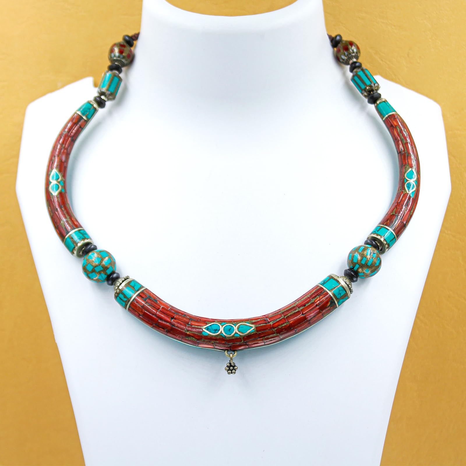 Collana Kragen Etnica Boho Statement Artigianale Fashion