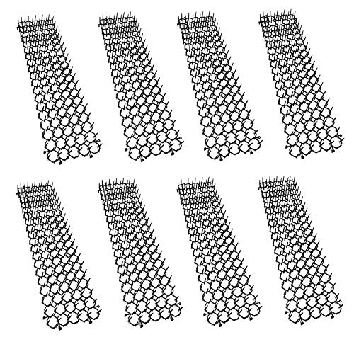 8 Elemente Dornengitter mit je 50 cm Tiervertreiber Katzenabwehr Marderschutz Katzenschreck Tierschreck Katzen Marder Hunde Tierschreck Spikes