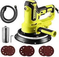 Lixadeira de Parede Teto 900W 220V Profissional Elétrica Drywall 2100RPM com luz LED Velocidade Ajustável Função De Coleta De Pó A Vácuo