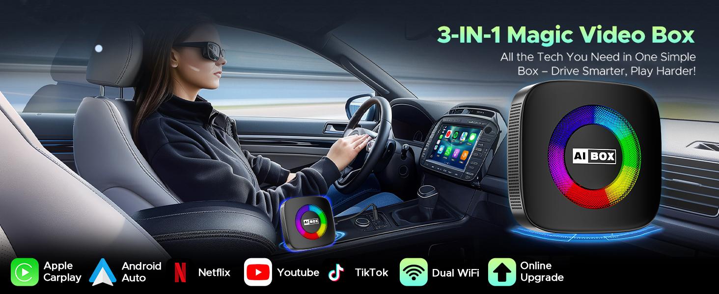 Amazon.com: Wireless Carplay Adapter for iPhone Ai Magic Box with