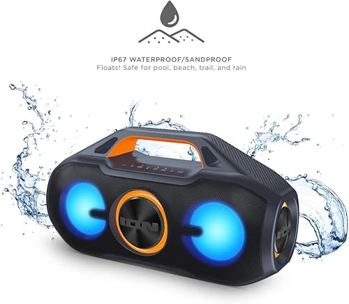 Miniatura 3 de ION Audio AquaSport Max - Altavoz estéreo Bluetooth resistente al agua con luces renovado