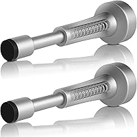 Vista 1 de 2 topes de puerta de resorte para pared, tope de puerta de 4.33 pulgadas para parte inferior de la puerta, tope de puerta de aluminio con punta