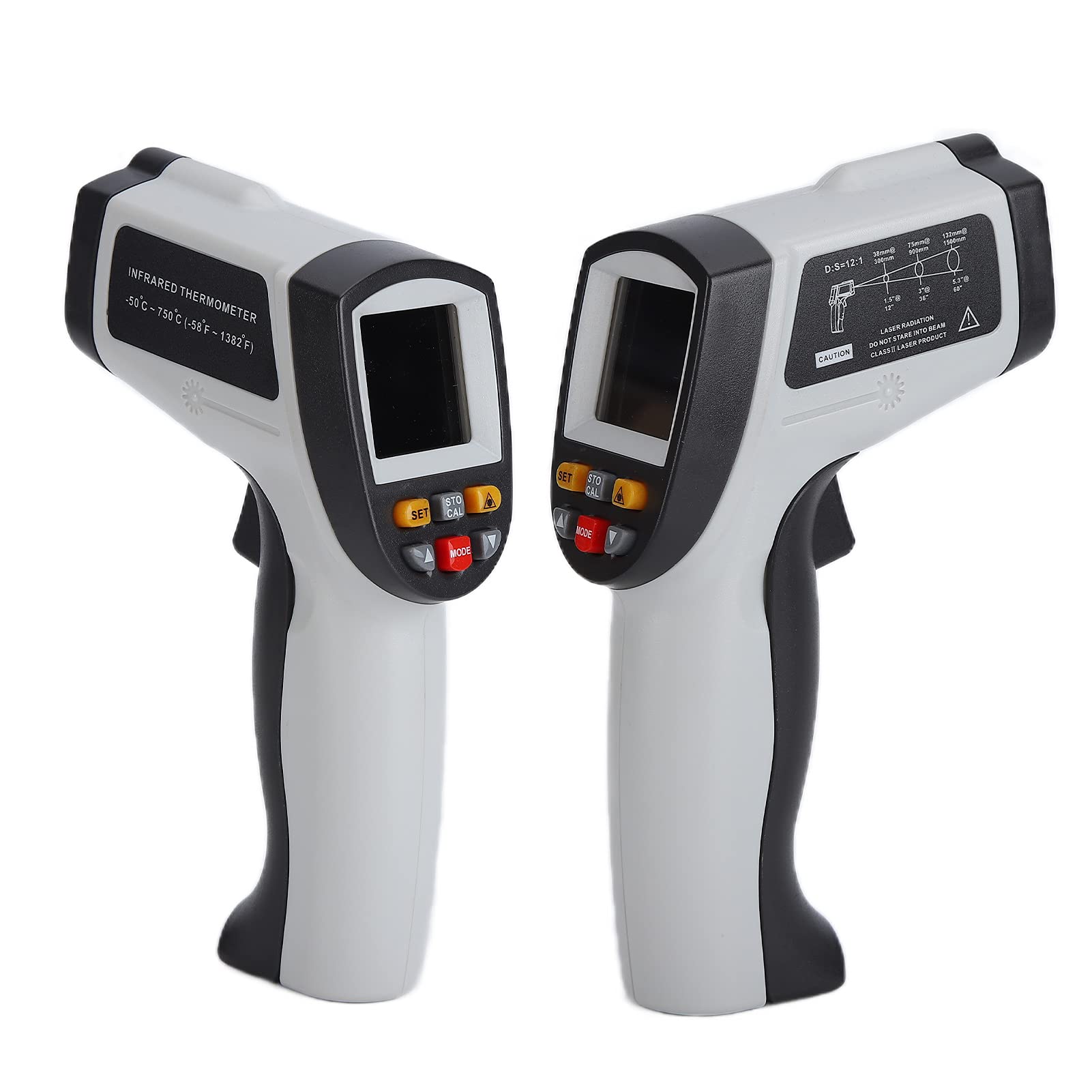 Termometr na podczerwień GM750 Ręczny bezkontaktowy cyfrowy pistolet do pomiaru temperatury z podświetleniem ekranu LCD do zastosowań przemysłowych Rury do gorącej wody Silniki