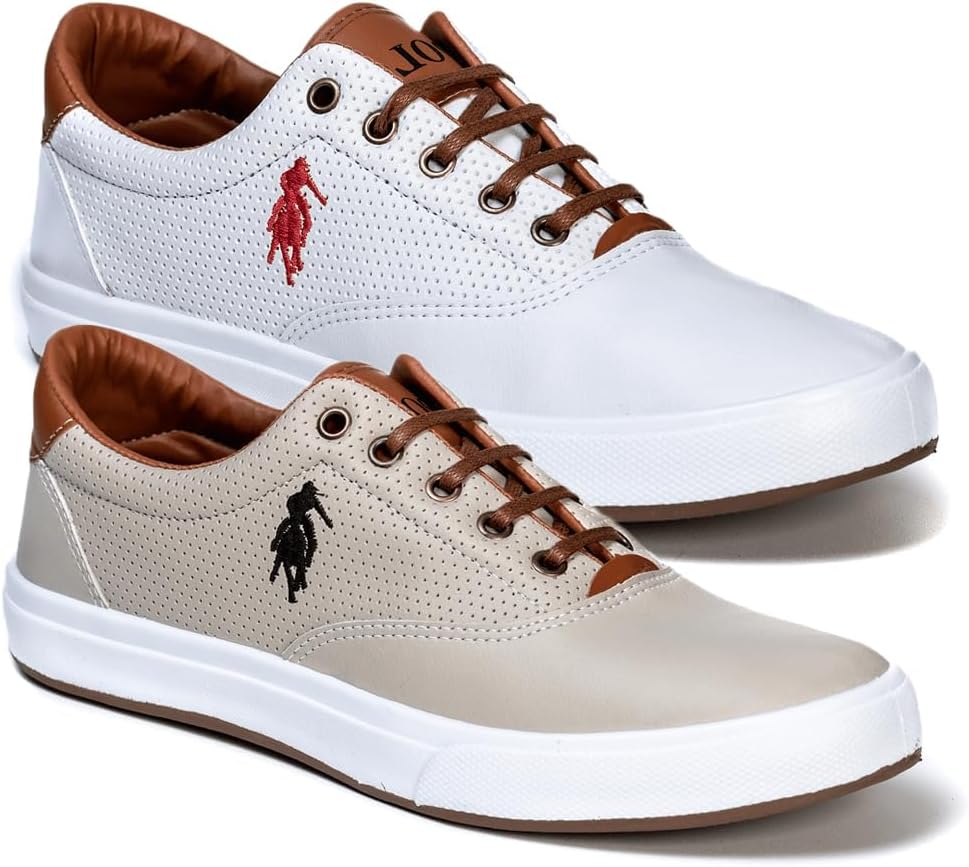 Kit 2 Tenis Masculino Polo Casual Sapatenis Dia a Dia