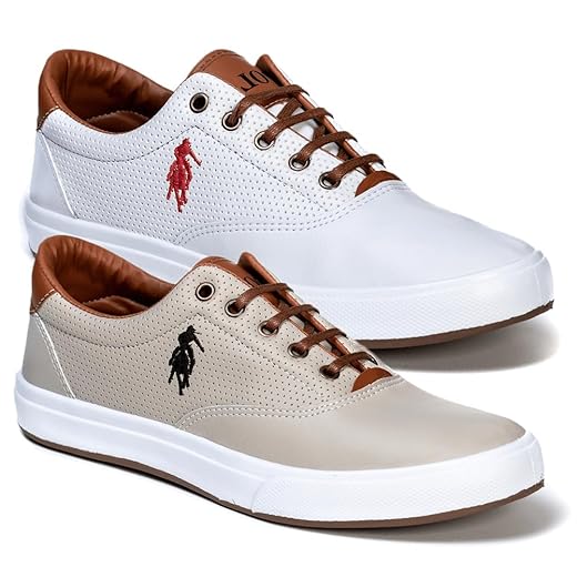 Kit 2 Tenis Masculino Polo Casual Sapatenis Dia a Dia