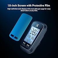 Vista 4 de XOSS G+ - Computadora de bicicleta con GPS con soporte, velocímetro de ciclismo inalámbrico Bluetooth, odómetro multifuncional ANT+