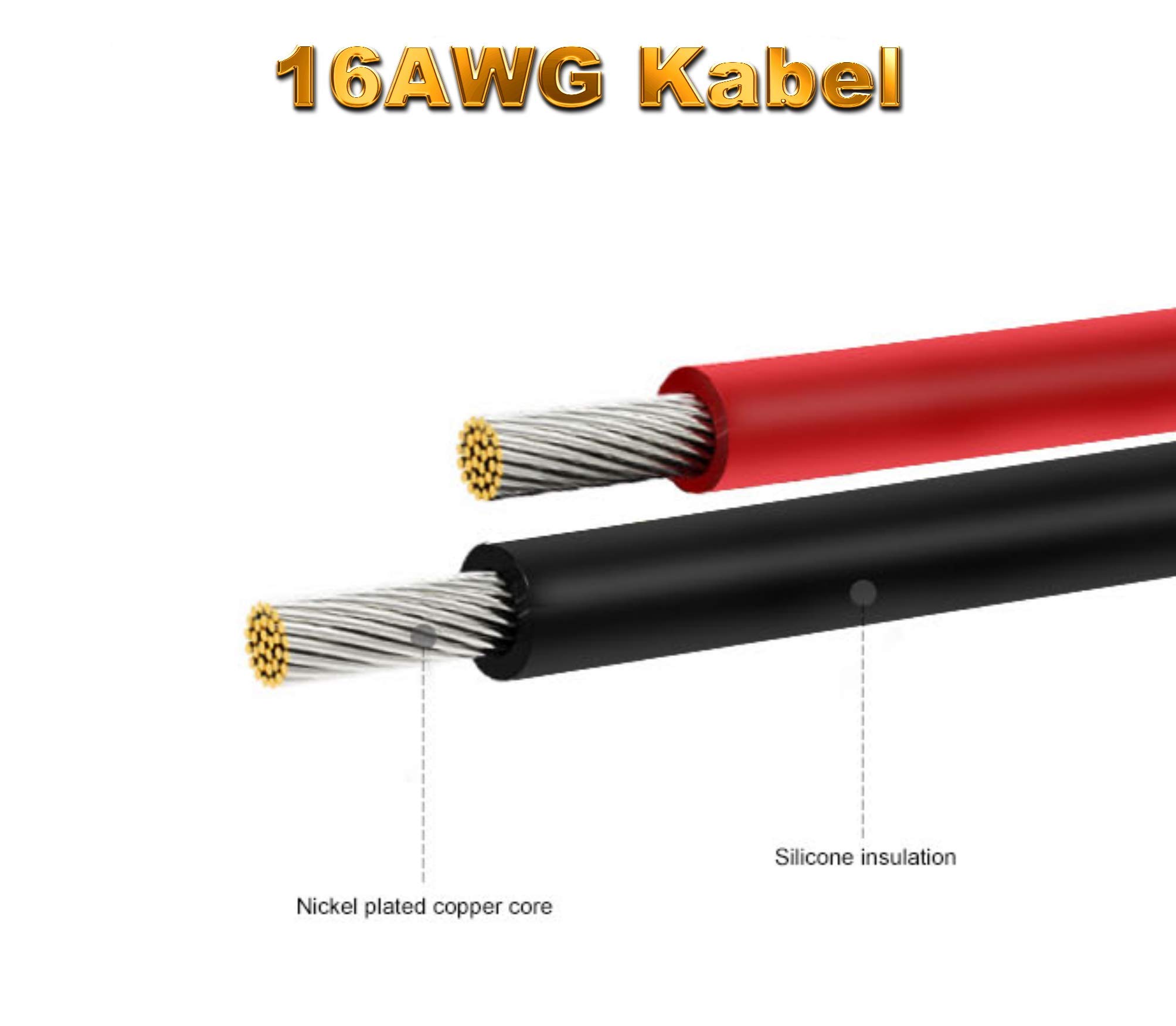 4 Paar (8 Stück) Premium Nylon Japan 13,5mm Stecker Steckverbinder Male Female Buchse inkl. 30cm 18AWG Kabel kompatibel zu Tamiya für Lipo Akku Adapterkabel Kupplung Verbindung RC Modellbau 4 Paar (8 Stück) Premium Nylon Japan 13,5mm Stecker Steckverbinder Male Female Buchse inkl. 30cm 18AWG Kabel kompatibel zu Tamiya für Lipo Akku Adapterkabel Kupplung Verbindung RC Modellbau