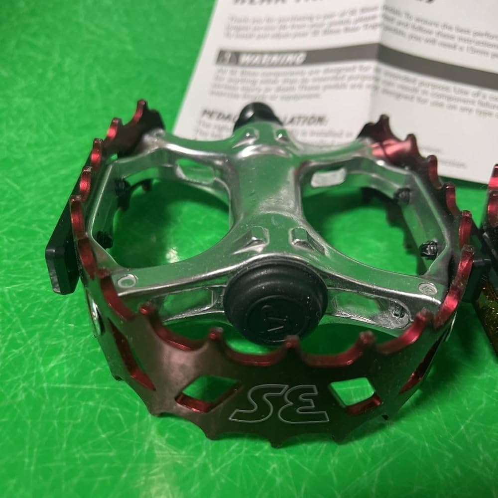 Amazon | SE Bikes BMX ペダル レッド Bear Trap Pedals