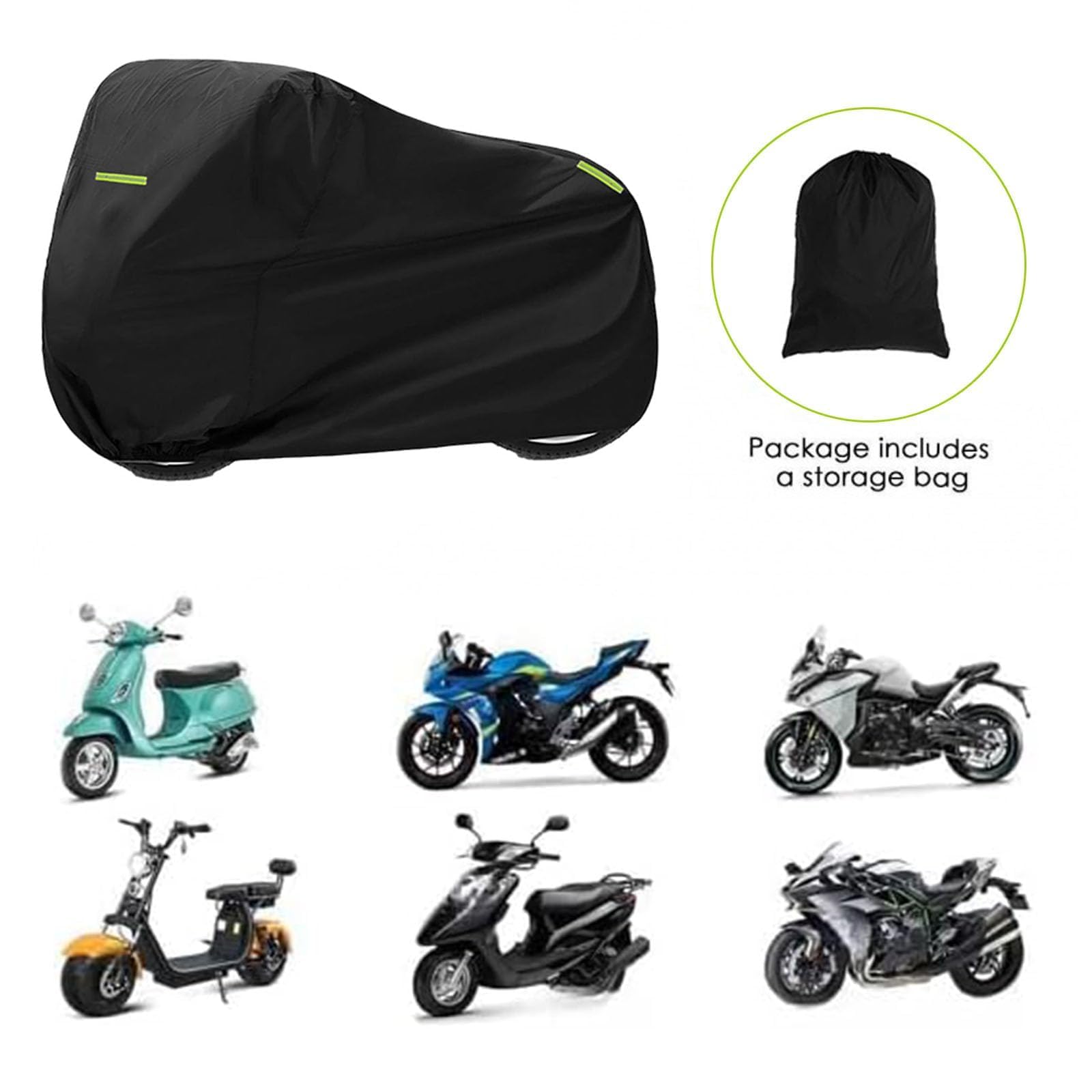 Telo Moto Impermeabile per Kawasaki Z900 Z900RS Z 900 Z900 Rs, Telo Coprimoto Resistente a Acqua Polvere Portatile Telo Moto da Esterno Interno, Moto Accessori