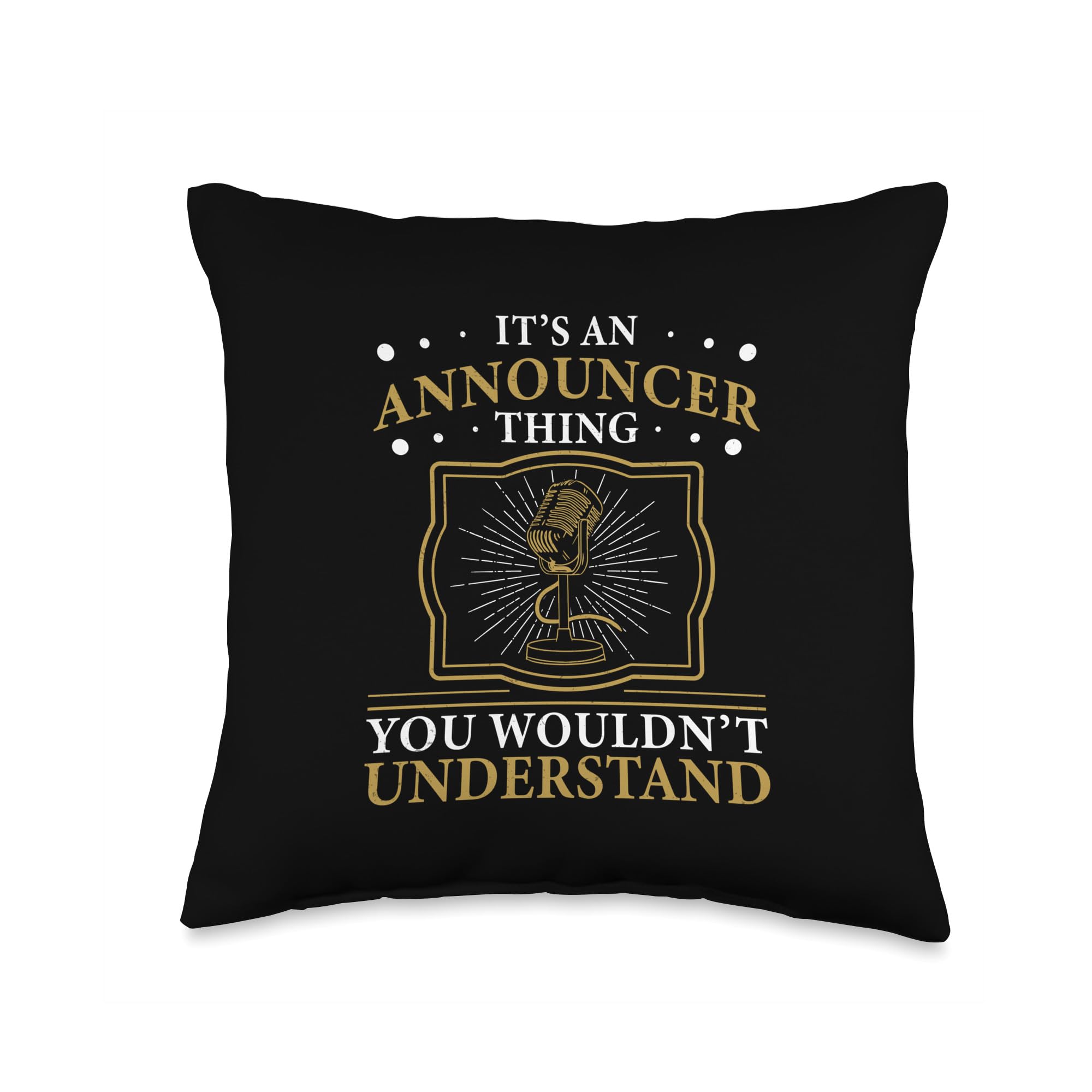 Sportscaster - Hear Me Out! Funny Announcer Thing You Wouldn't Understand A Sportscaster Throw Pillow, 16x16, Multicolor